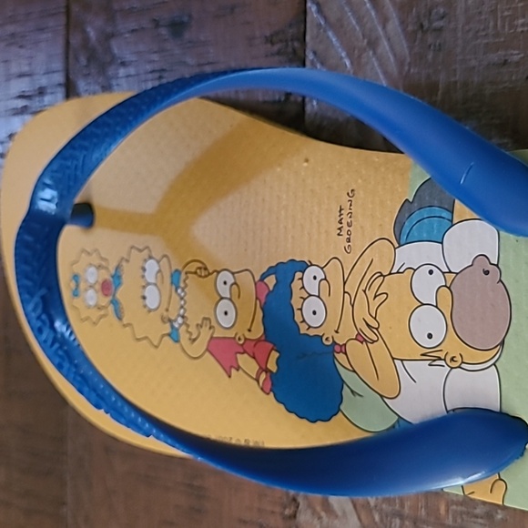 Simpsons Havaianas Flipflops/thongs, Size 8M NWT - Picture 4 of 6